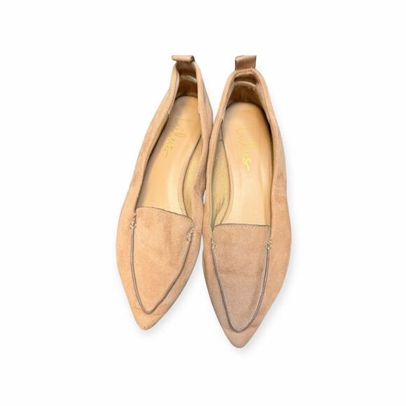 LULUS Women’s Light Nude Suede Bellona Slip-On Loafers Size 9 - Picture 6 of 7